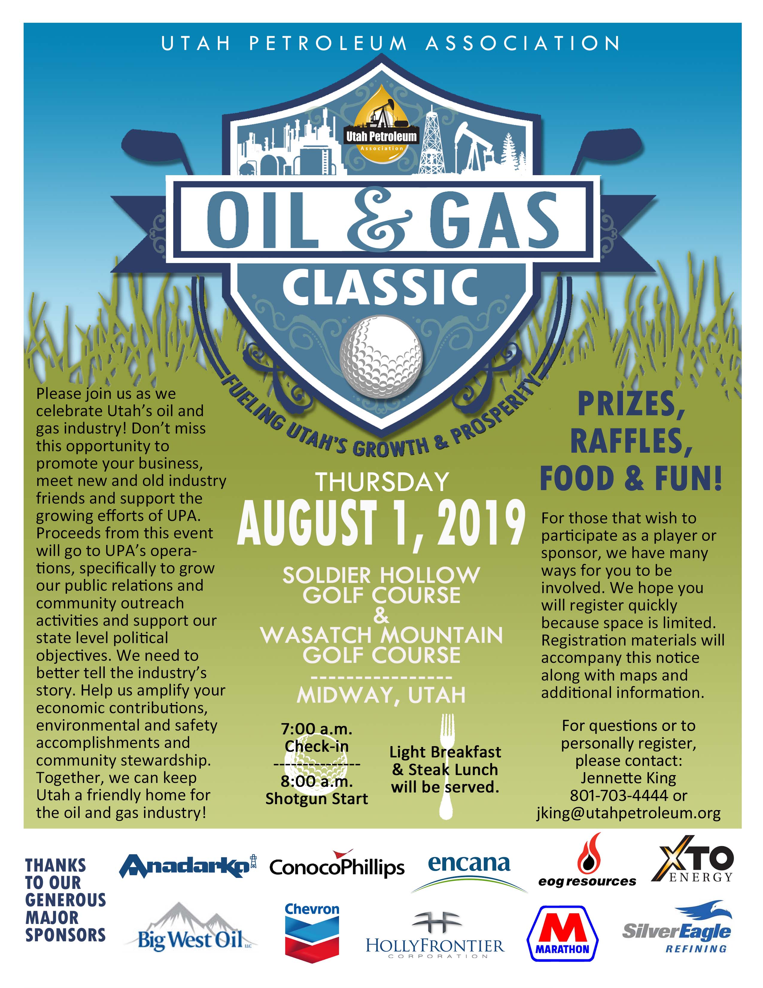 2019 Golf Invitation - UTAH PETROLEUM ASSOCIATION