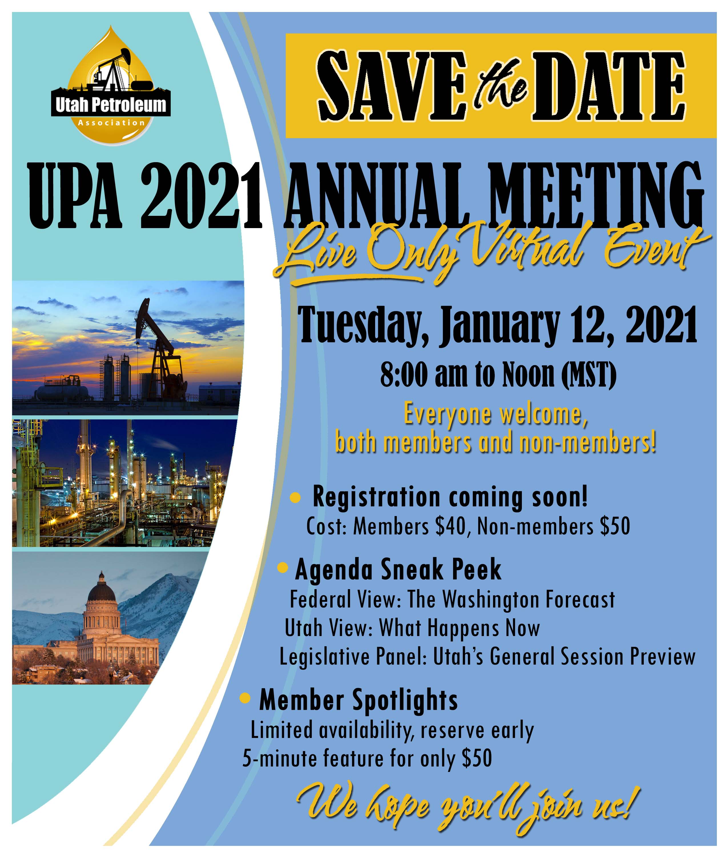 Save the date - UTAH PETROLEUM ASSOCIATION